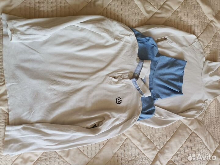 Школьные рубашки для мальчиков пакетом 128 134