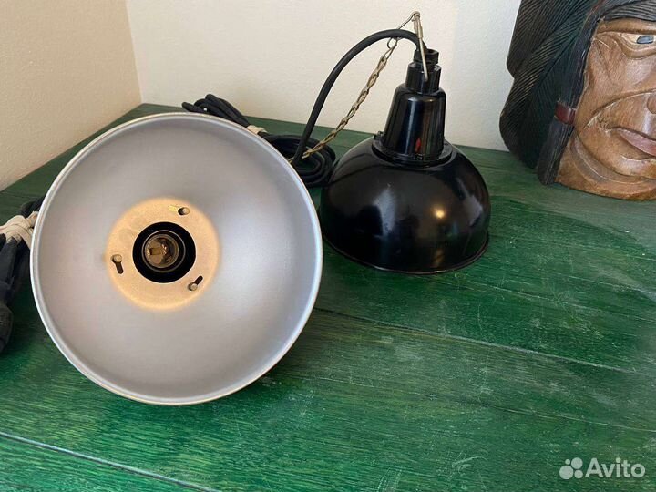 Светильники эмалированные винтаж СССР подвесные