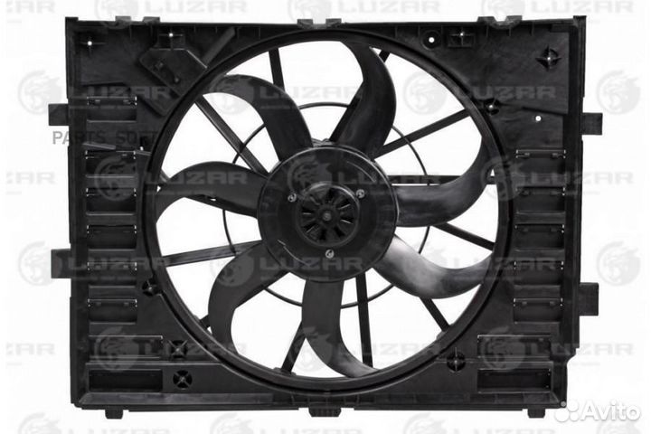 Вентилятор двигателя VW Touareg II (10) (с кожухом