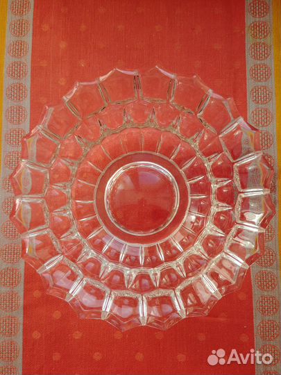 Ваза (Гусь-Хрустальный), блюдо на ножках