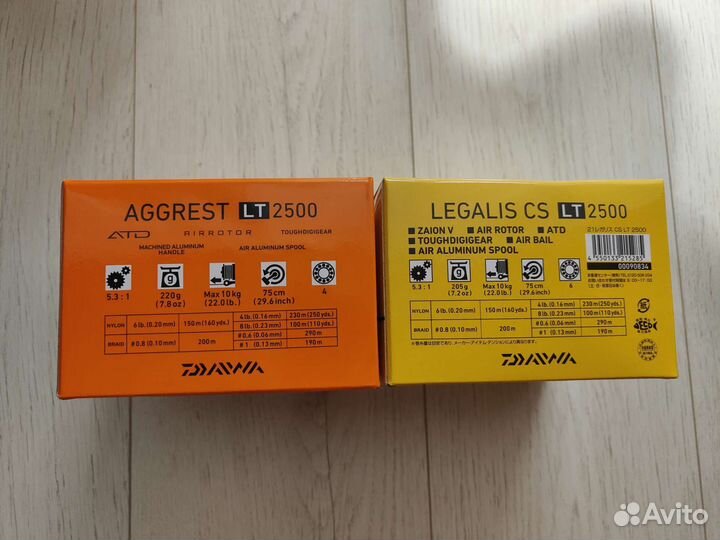 Daiwa Legalis LT 2500 и Daiwa Aggrest LT 2500