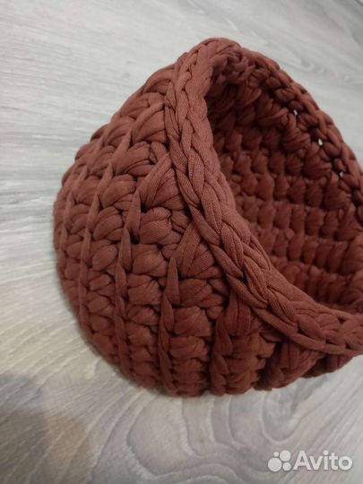 Корзинки из трикотажной пряжи для хранения