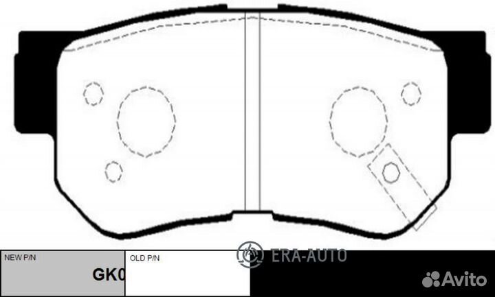 CTR GK0462 / ckkh-8 Колодки тормозные дисковые зад