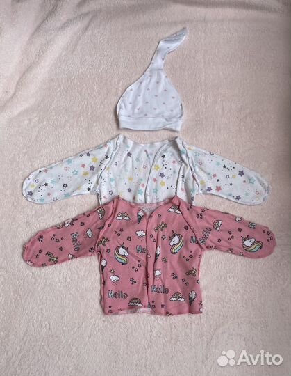 Детские вещи пакетом для девочек от 0 до 3 месяцев