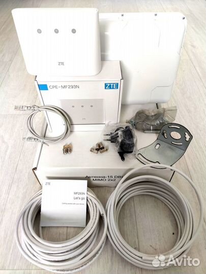 Комплект интернета 14-17дб с роутером ZTE MF293N