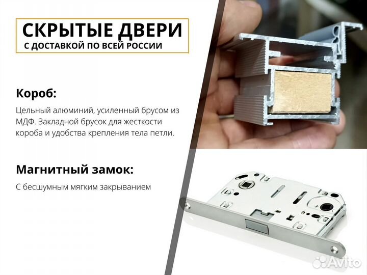 Скрытые двери межкомнатные