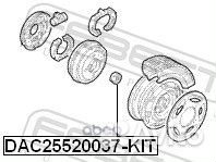 Подшипник ступичный задний (25x52x37) ремкомпле