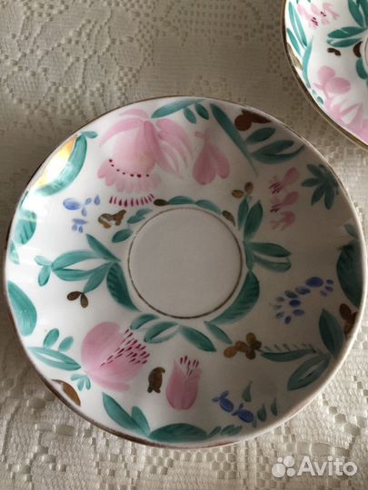 Чашка с блюдцем лфз, б\у