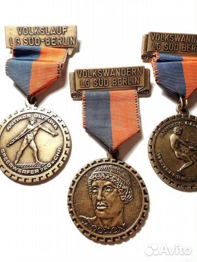Спортивные и памятные медали(Германия) за 5 шт