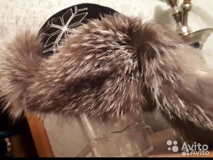 Шапка чернобурка унисекс