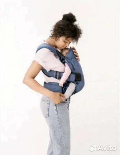 Рюкзак-кенгуру BabyBjorn One Cotton с нагрудником