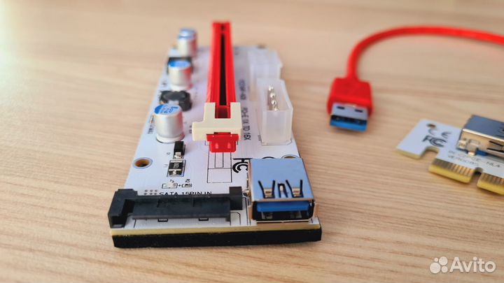 Новый Райзер VER 008s 3в1, Кабель USB 30 см