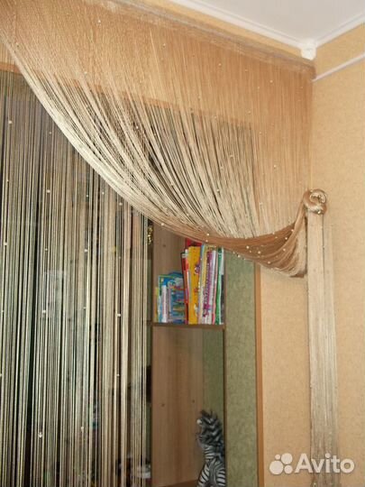 Красивая штора-кисея