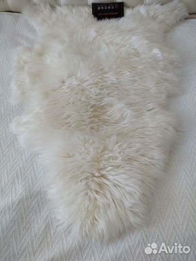 Шкура австралийской овцы белая новая