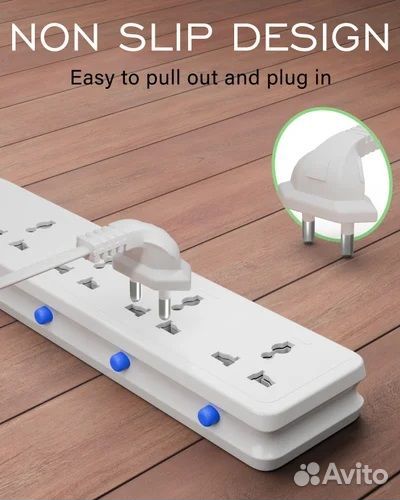Шнур питания угловой 2*0.75 мм², 3.0 метра, белый