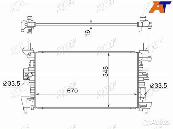 Радиатор ford C-MAX 10, ford focus 3, ford focus III 11, ford focus III 11-19