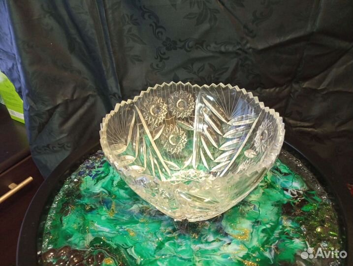 Салатник хрустальный