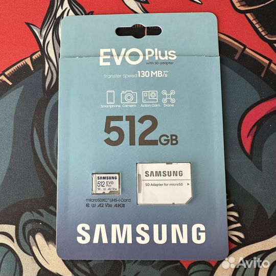 Карта памяти micro SD Samsung Evo 512gb