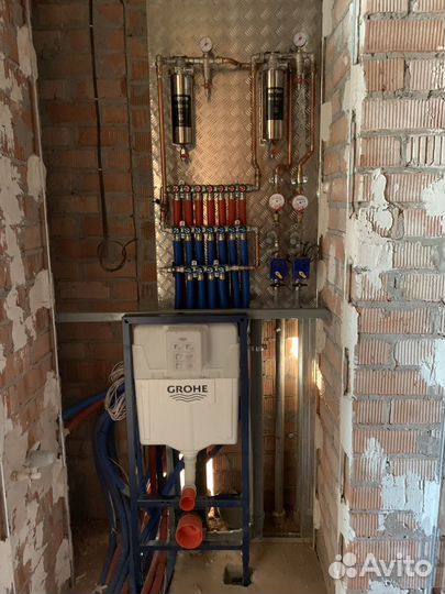 Монтаж сантехники и отопления