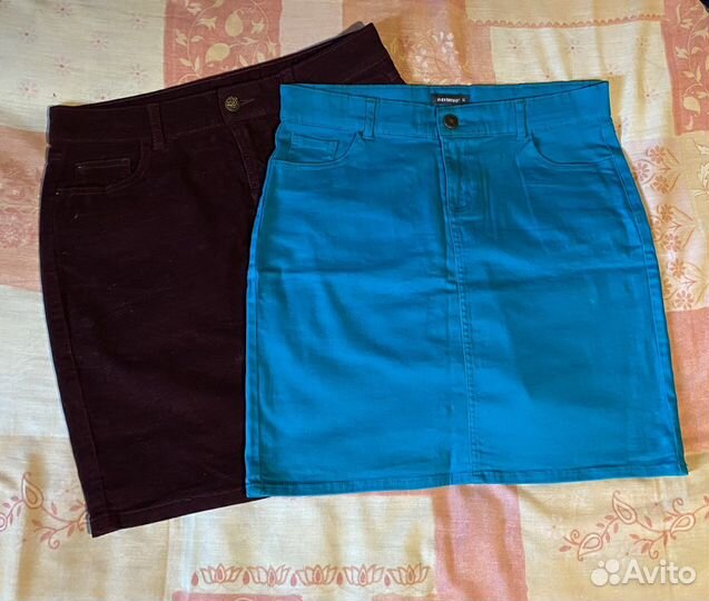 Джинсовая юбка 44 размер