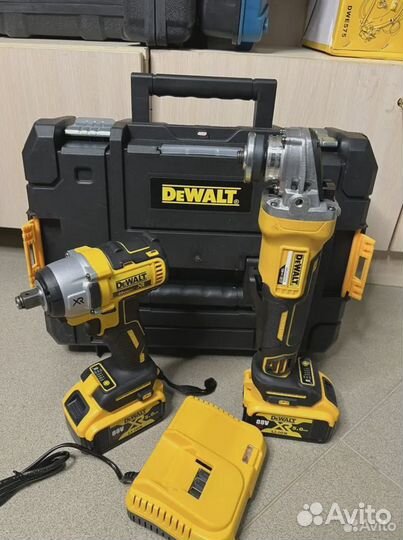 Набор аккумуляторный Dewalt гайковерт+ушм