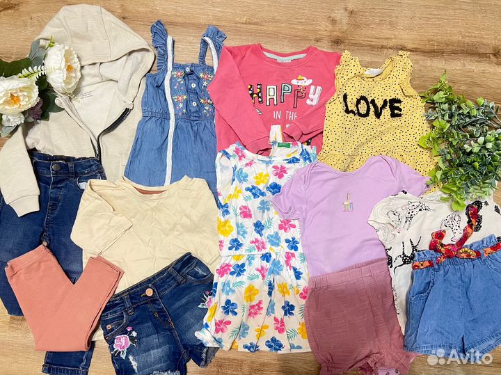 Пакет фирменных вещей для девочки 92