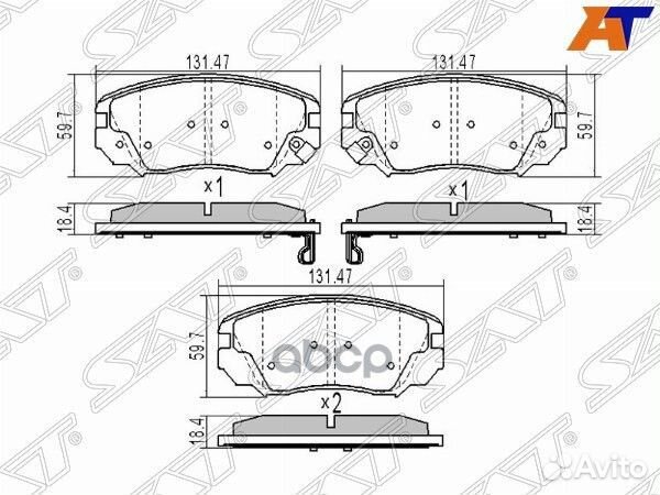 Колодки тормозные перед chevrolet camaro V 11