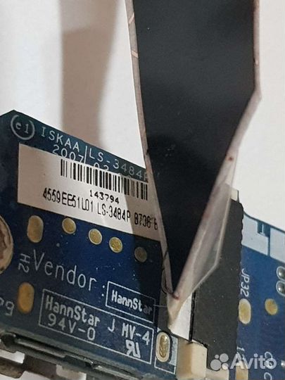 Плата USB для ноутбука Toshiba Satellite A200