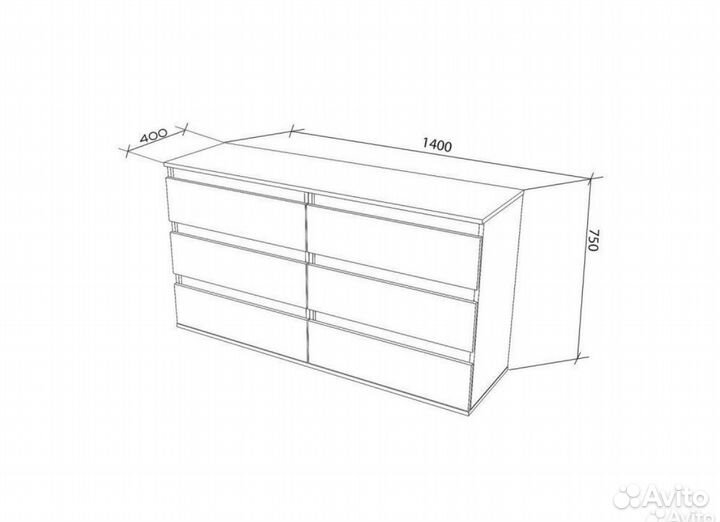 Комод в стиле IKEA