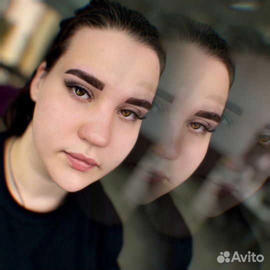 Наращивание ресниц брови
