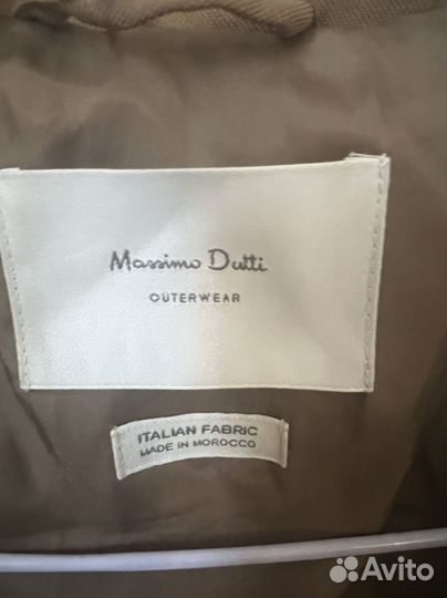 Плащ тренч massimo dutti