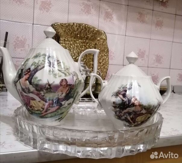 Набор чашек чайн ваза разн