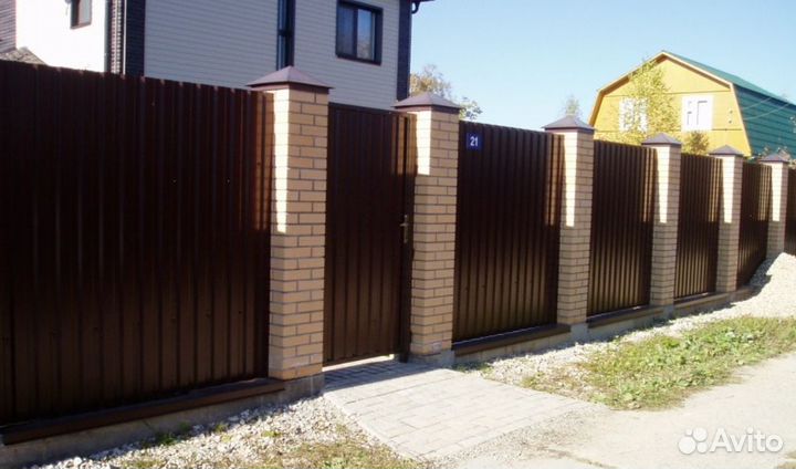 Забор металлический цена быстро
