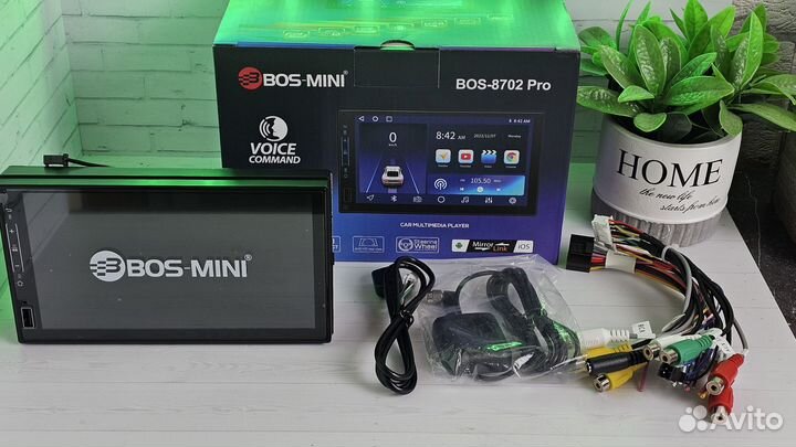 Магнитола android bos mini 8702 2 din 7 