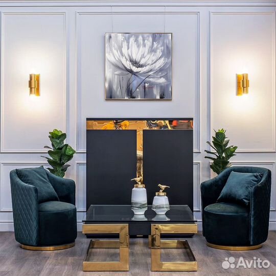 Современная картина цветок 50\50см