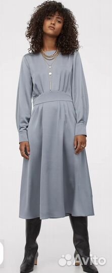 Платье hm атласное