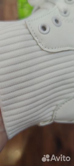 Кросовки женские белые высокие весна