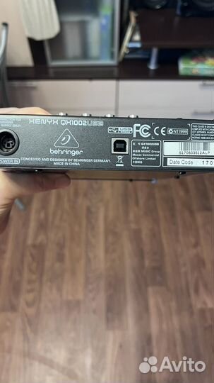 Микшерный пульт behringer xenyx 1002 usb
