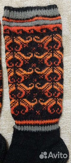 Гольфы, гетры, носки вязаные шерсть+ангорка