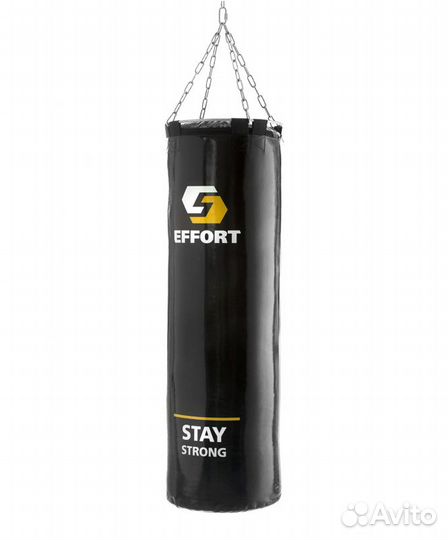 Мешок боксерский E253, тент, 25 кг, черный