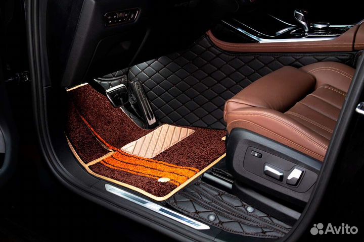 3D Коврики Exeed VX Экокожа Салон Багажник