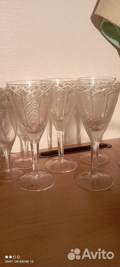 Фужеры хрустальные СССР
