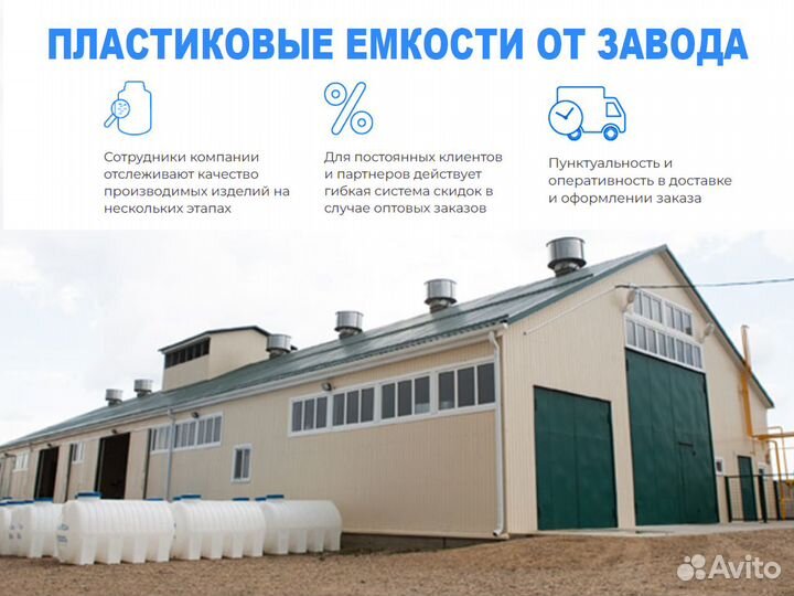 Емкость пластиковая 2 куба