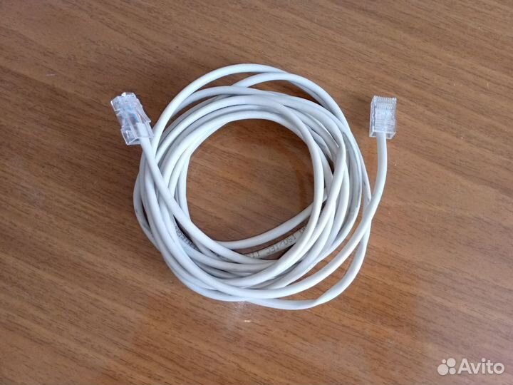 Кабель сетевой коммутации 3,7 м. 4 жилы, RJ45