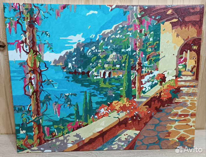 10 разных картин по номерам 40*50 на подрамнике