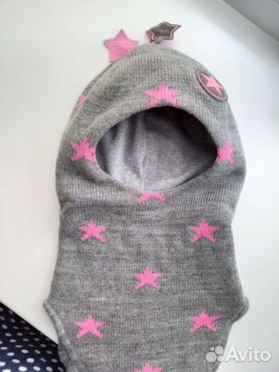 Шапка шлем демисезон для девочки шанти пунти 52 р