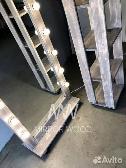 Гримерное зеркало в полный рост на колесиках