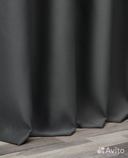 Серые шторы блэкаут