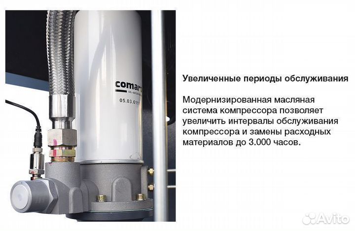 Компрессор 7,5 кВт винтовой на ресивере