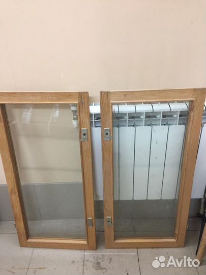 Деревянные стеклопакеты б/у 2 шт